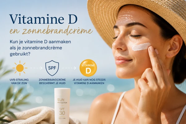 Kun je vitamine D aanmaken als je een zonnebrandcrème gebruikt?
